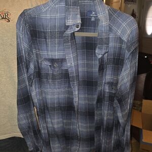 George Navy Checkered Shirt